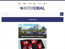Tablet Screenshot of interobal.cz
